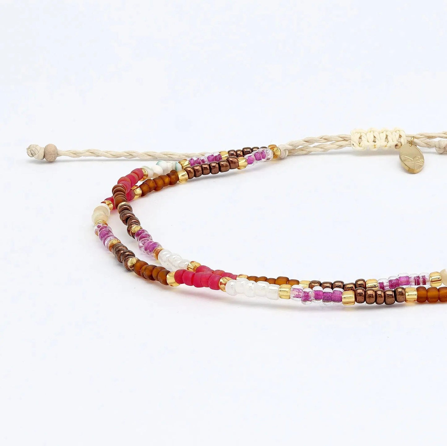 Berkilau Warm Tone Beaded Anklet for Stylish Wear