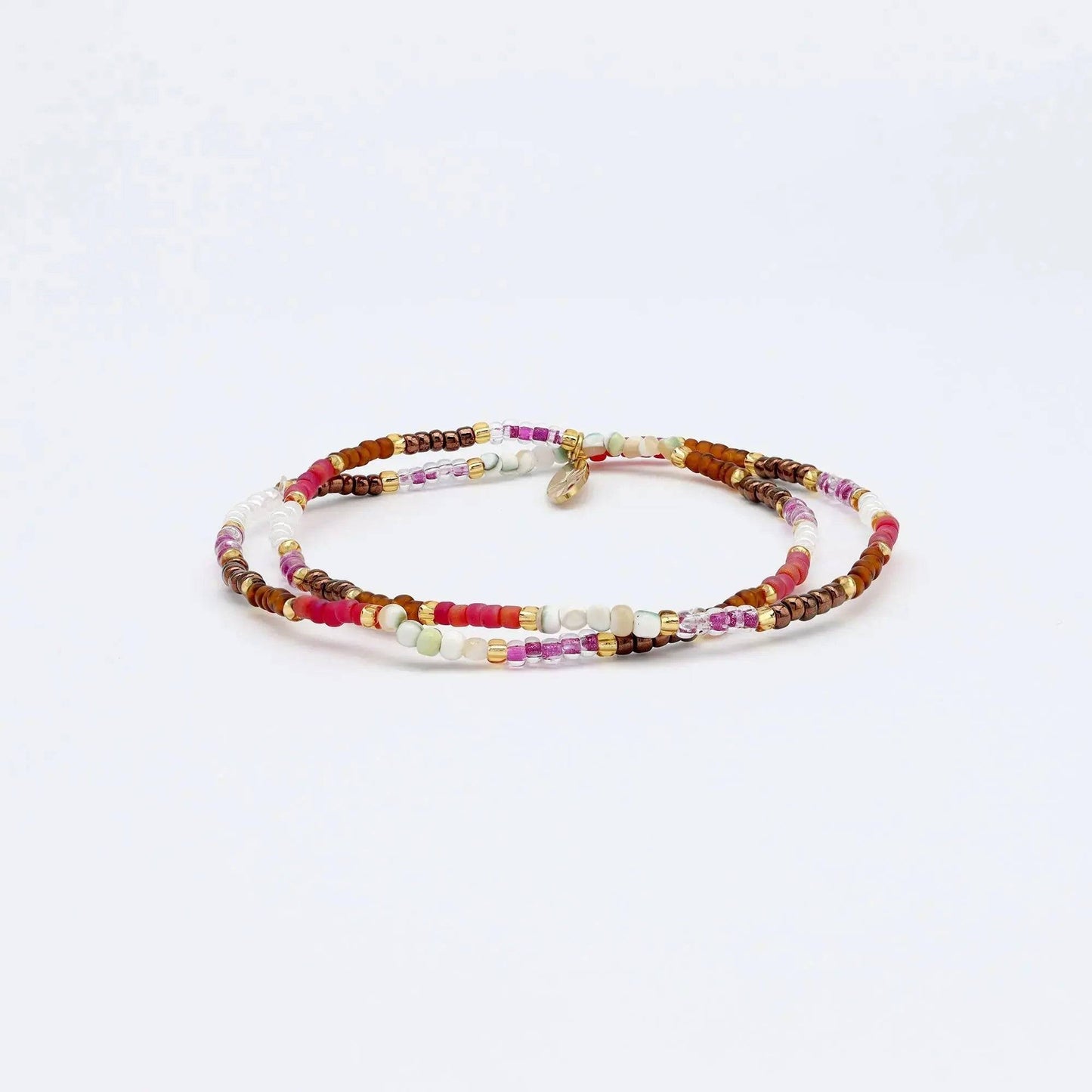 Berkilau Beaded Bracelet with Warm Tones for Daily Wear