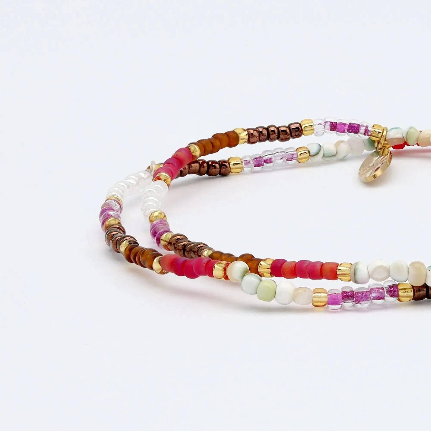 Berkilau Beaded Bracelet with Warm Tones for Daily Wear