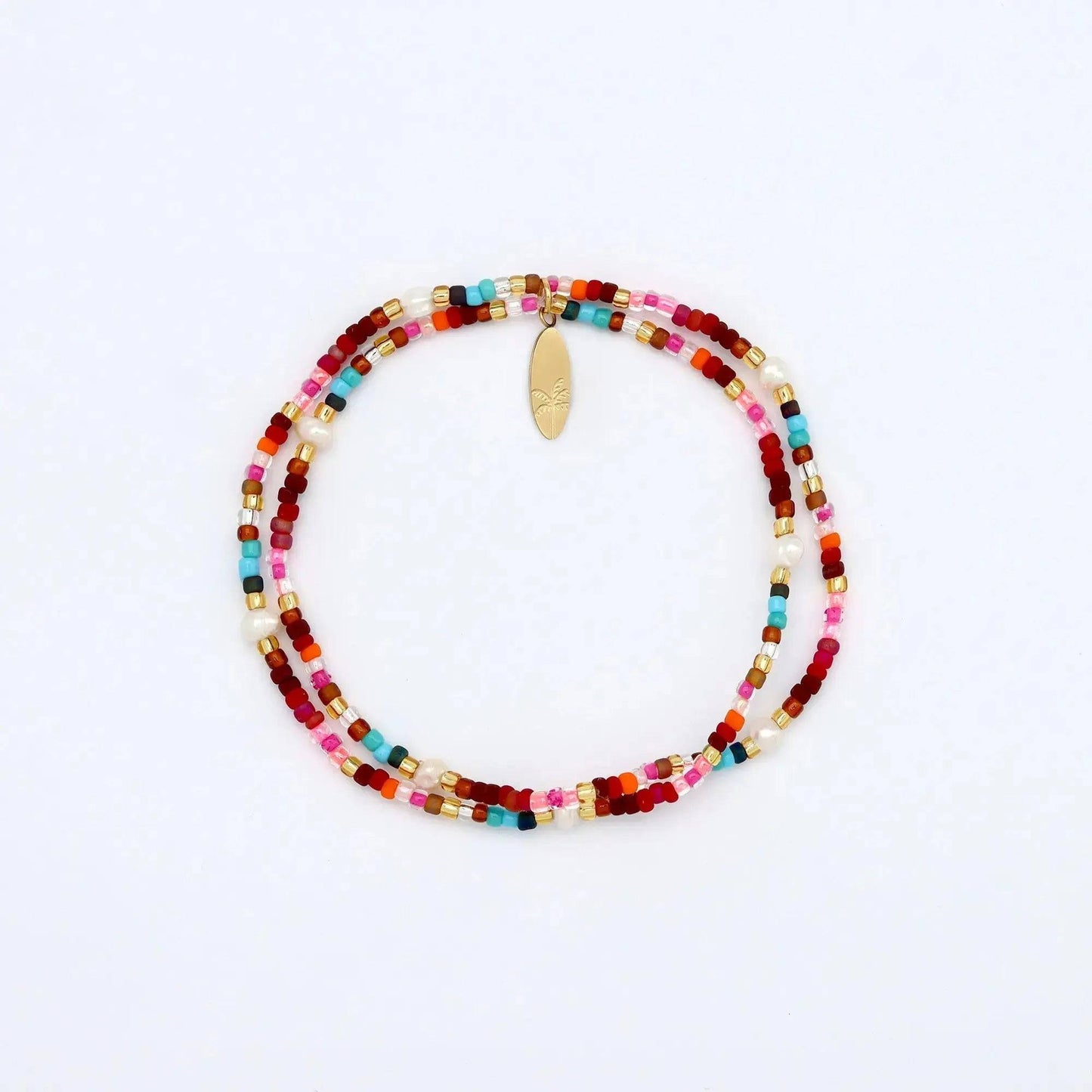 Merah Dainty Beaded Bracelet with Glass Seed Beads