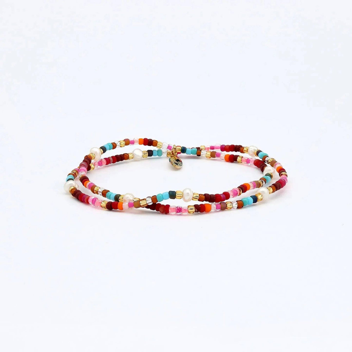 Merah Dainty Beaded Bracelet with Glass Seed Beads