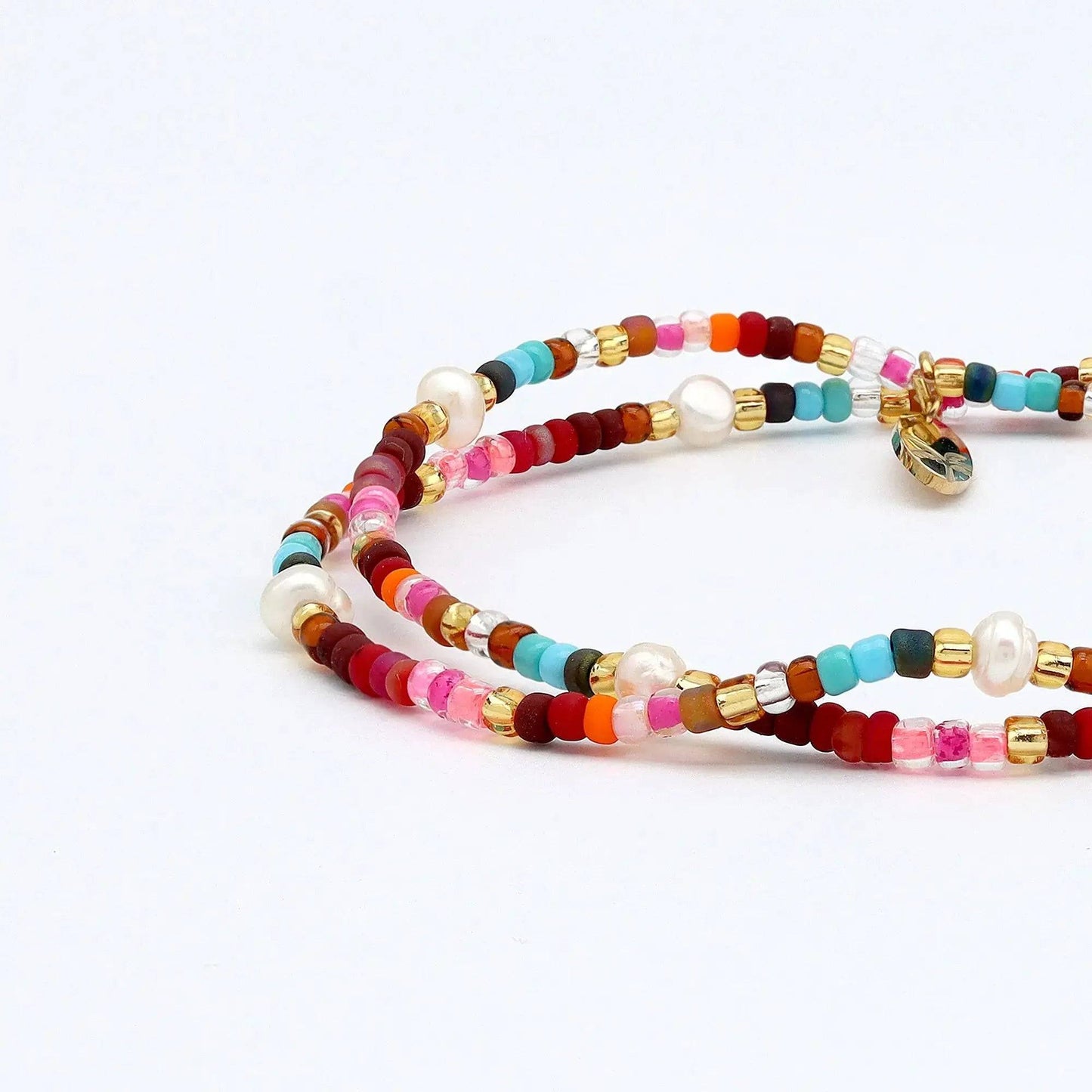 Merah Dainty Beaded Bracelet with Glass Seed Beads