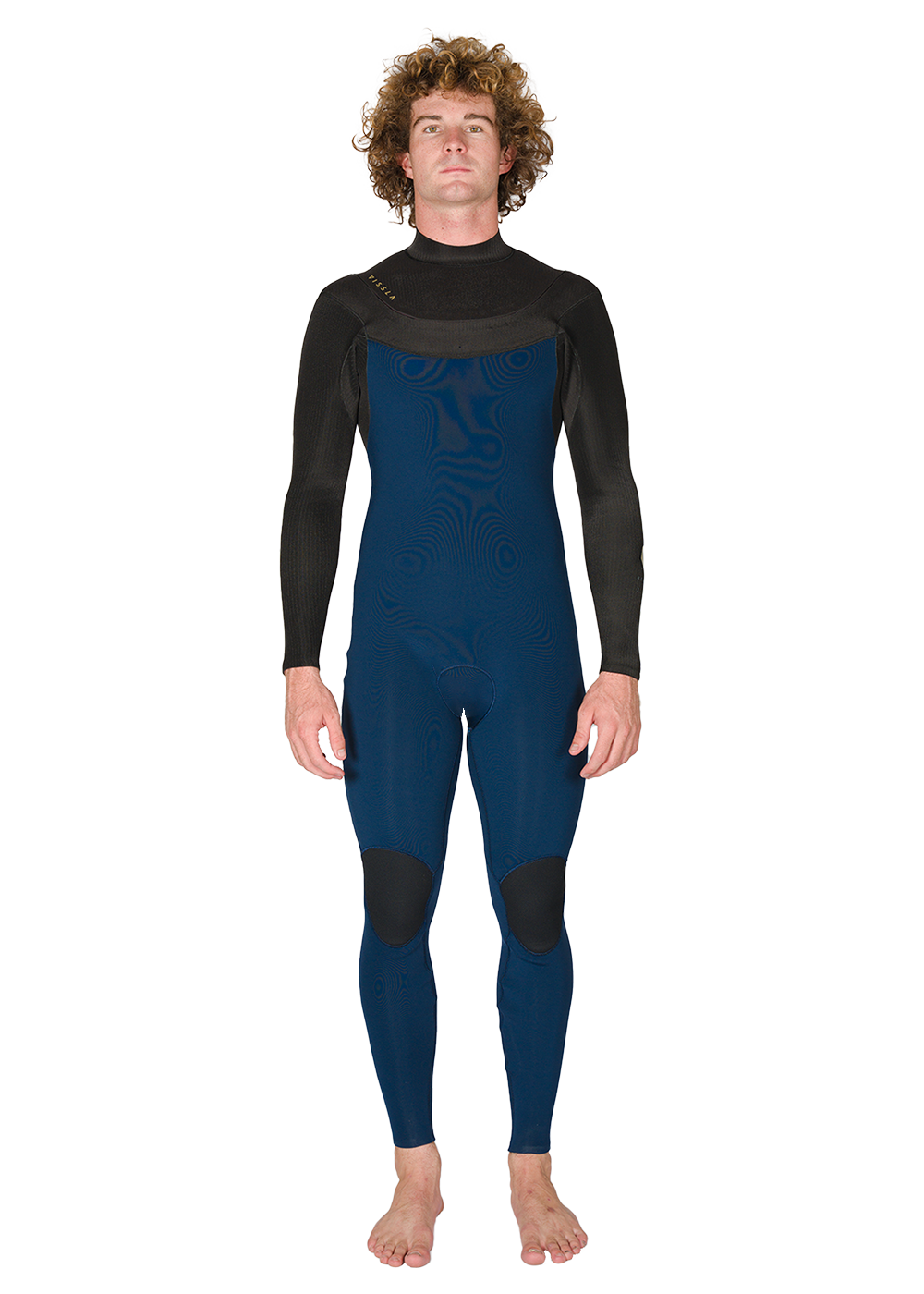 Vissla New Seas 4-3 V-Zip Wetsuit, BLK