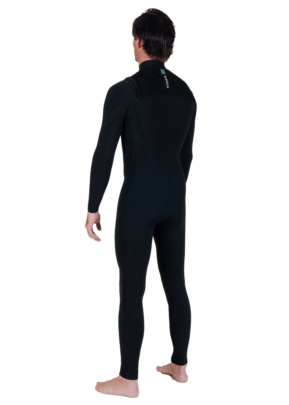 Vissla 7 Seas 3-2 Full Chest Zip in Black, view 7