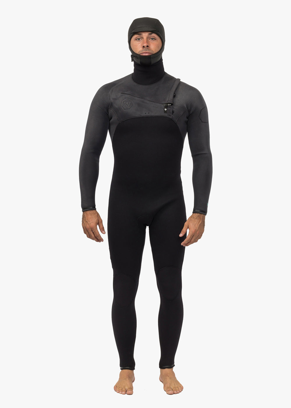 VIssla High Seas II 5/4 hooded wetsuit front view