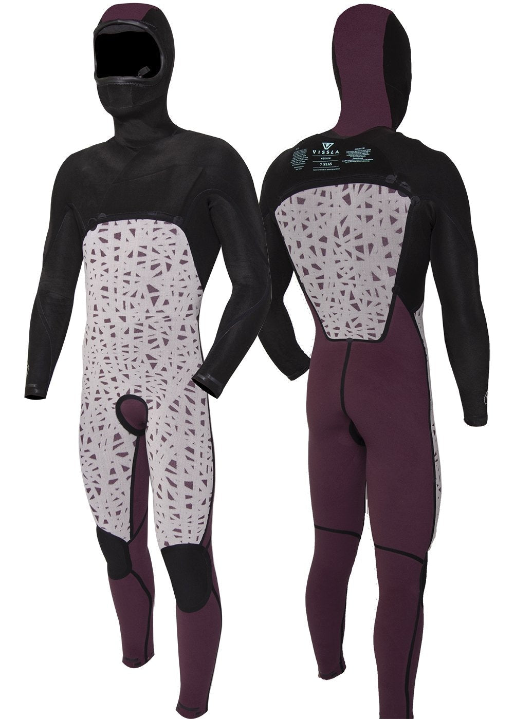 Vissla 7 Seas 5-4-3 full hooded chest zip