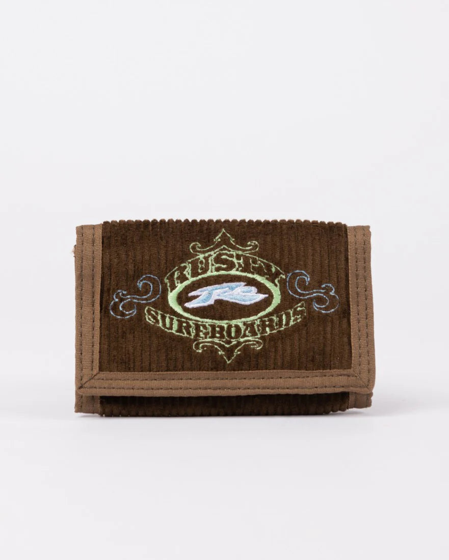 Rusty Frenzy Cord Tri Fold Cord Mens Wallet