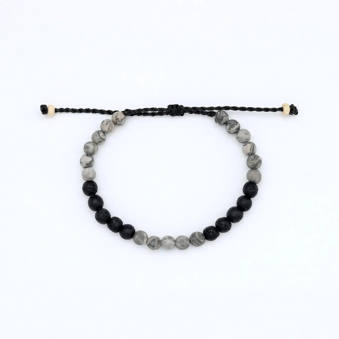Sekumpul Natural Stone Beaded Mens Bracelet
