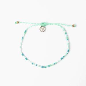 Pineapple Island All Dainty Colourful Beaded Anklet - Turquoise