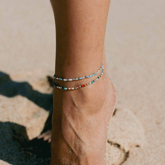 Alila Dainty Colourful Beaded Anklet