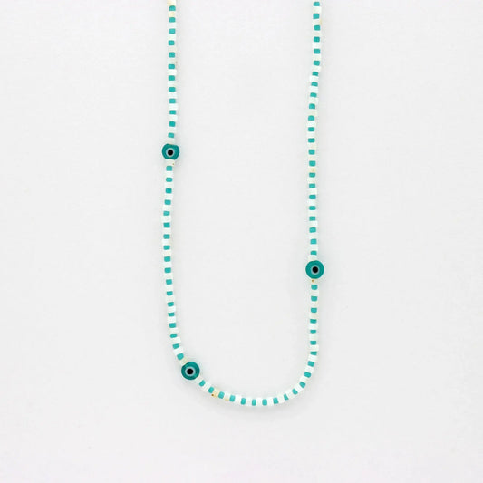 Hanauma Bay Evil Eye Necklace