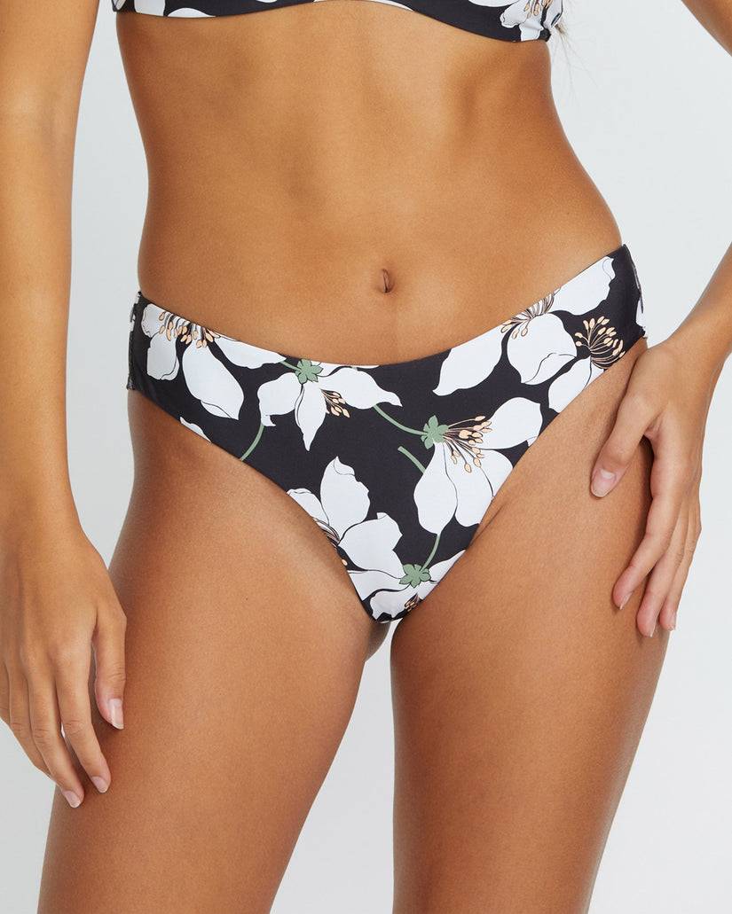 Volcom Midnight Lily Cheekini Bikini Bottom - Black