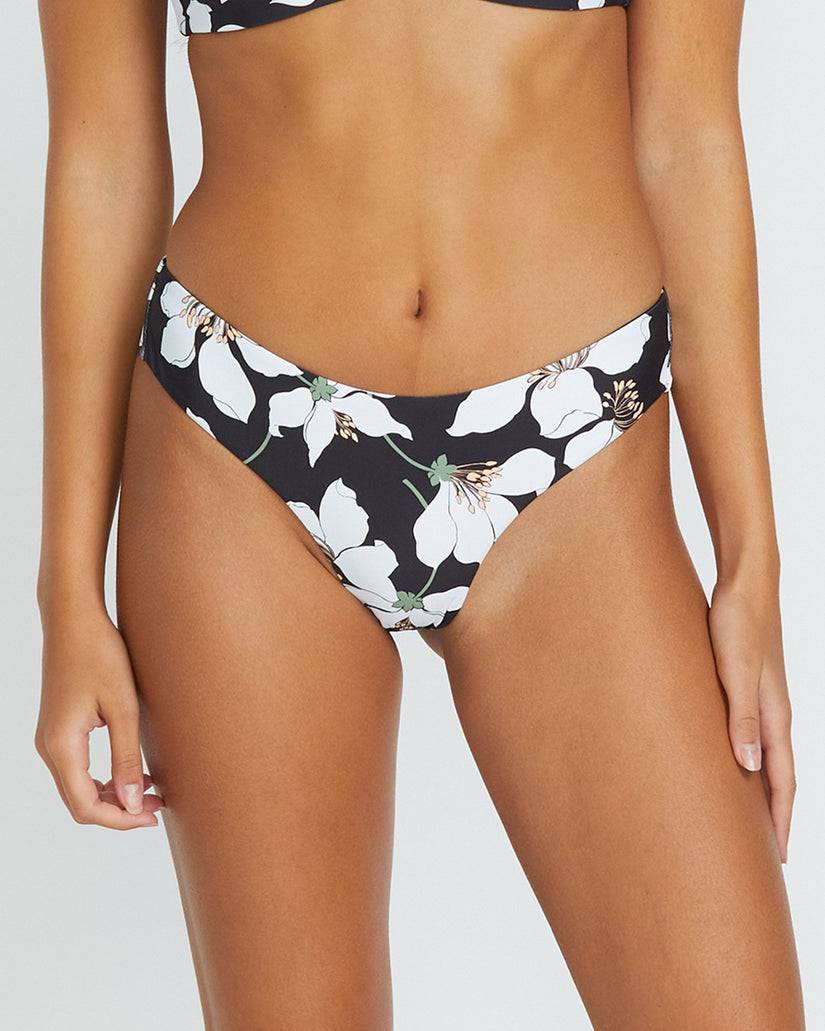 Volcom Midnight Lily Cheekini Bikini Bottom - Black