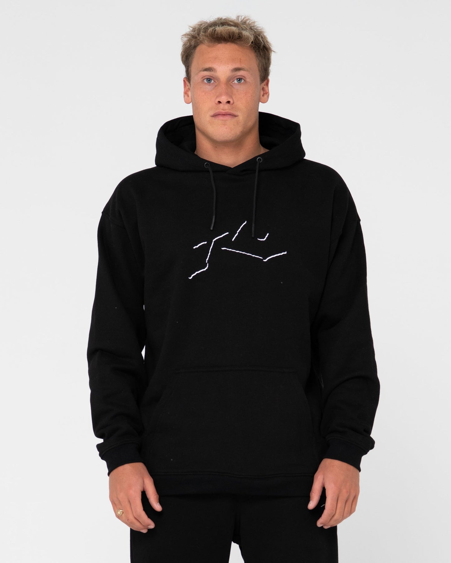 Rusty Shadow R Relaxed super fleece hoodie