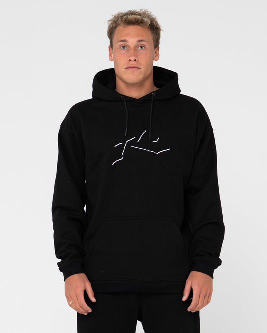 Rusty Shadow R Relaxed super fleece hoodie