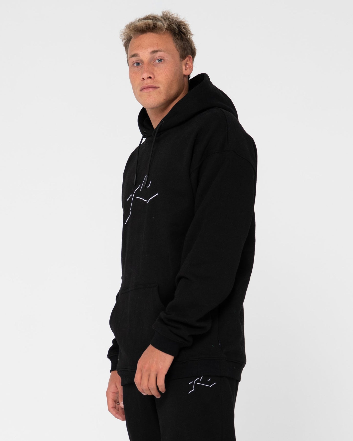 Rusty Shadow R Relaxed super fleece hoodie