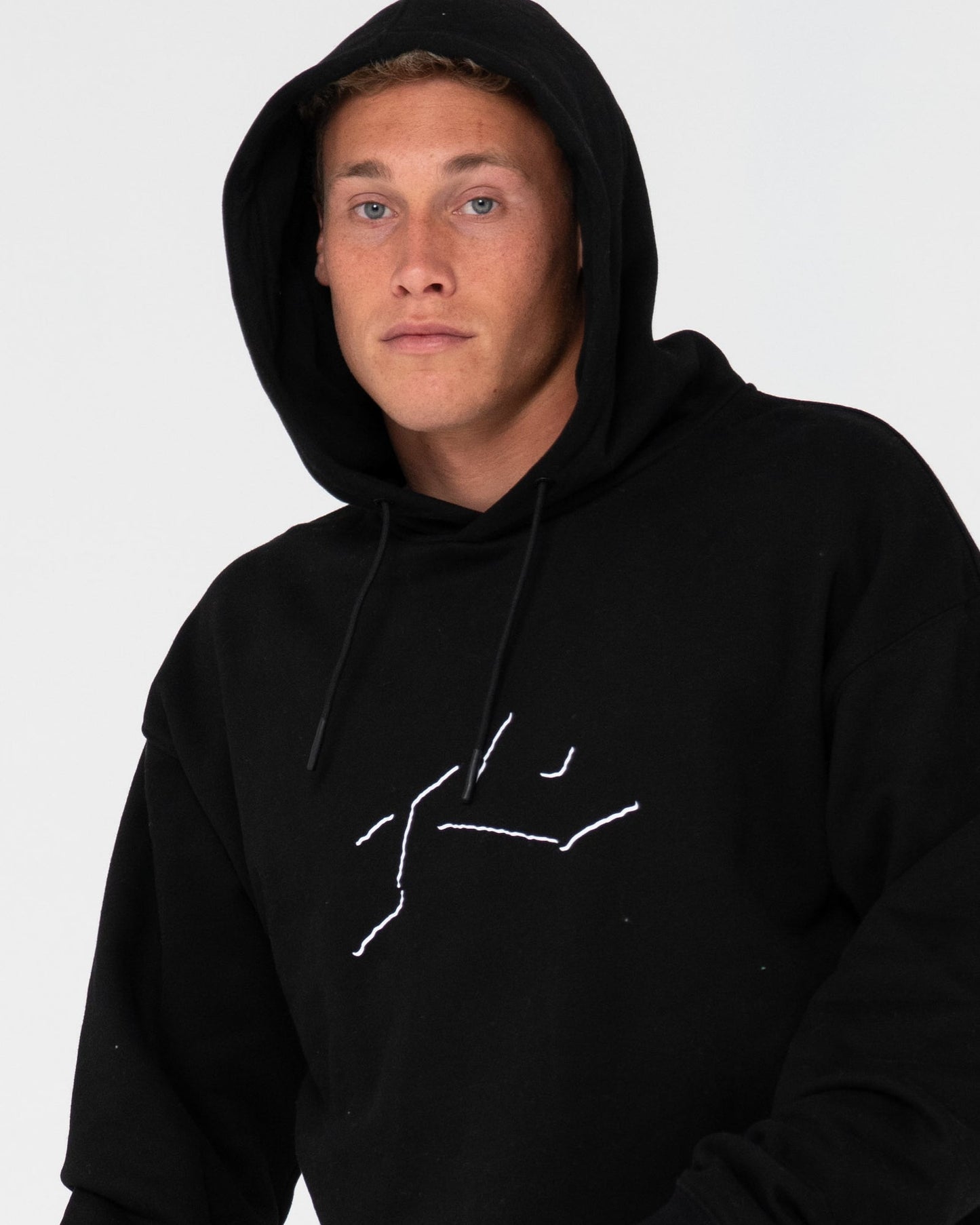 Rusty Shadow R Relaxed super fleece hoodie