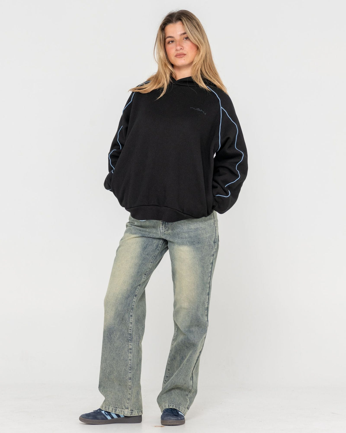 Rusty Clyde Oversized Fleece Hoodie