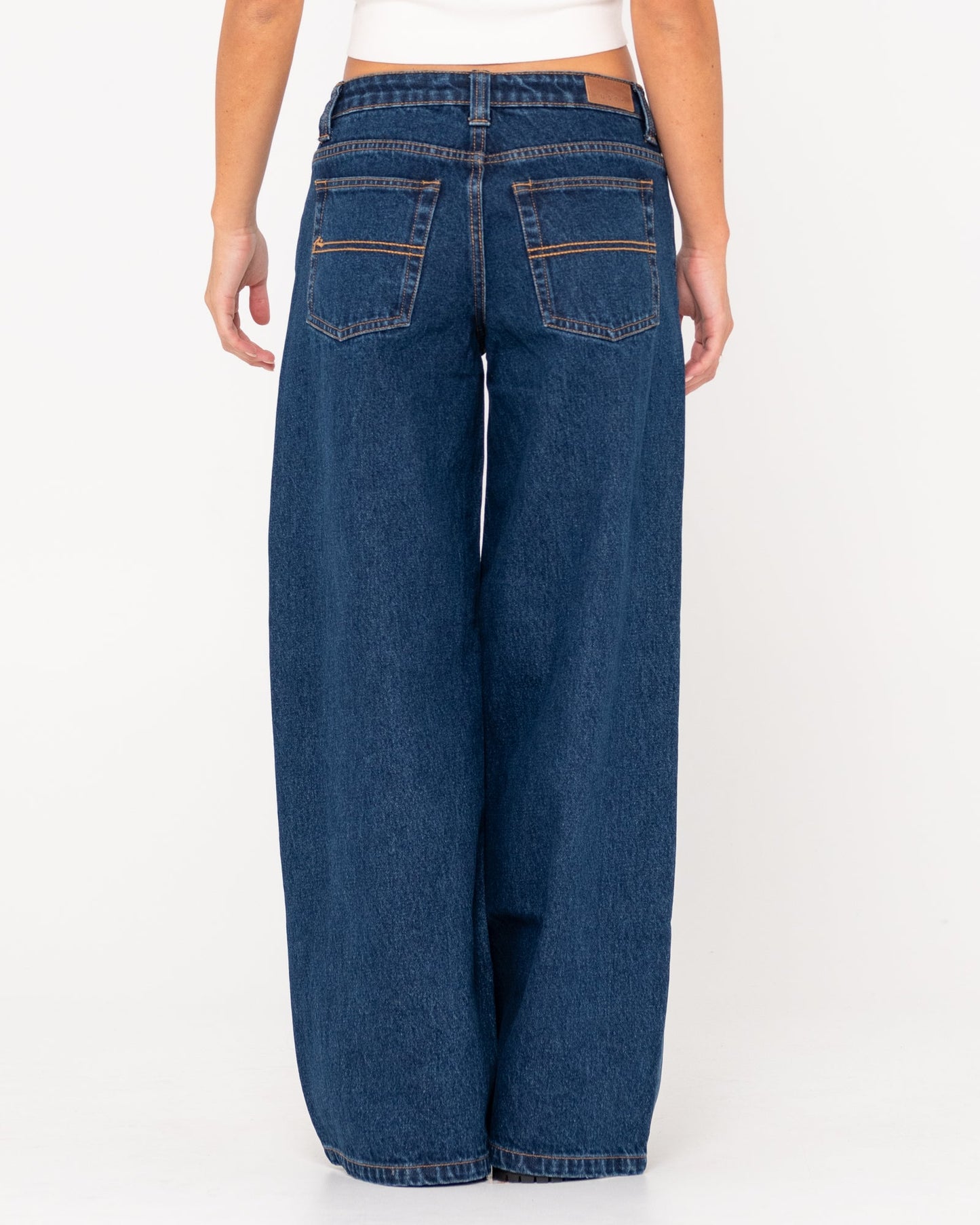 Rusty Low Rise Super Wide Leg Jean