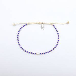 Pineapple Island Mutiara Dainty Beaded Pearl Bracelet - Blue