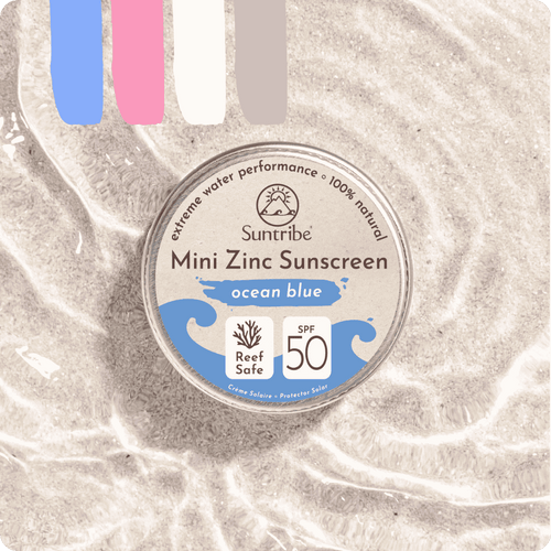 Suntribe Organic Mineral Face & Sport Mini Zinc Sunscreens SPF 50