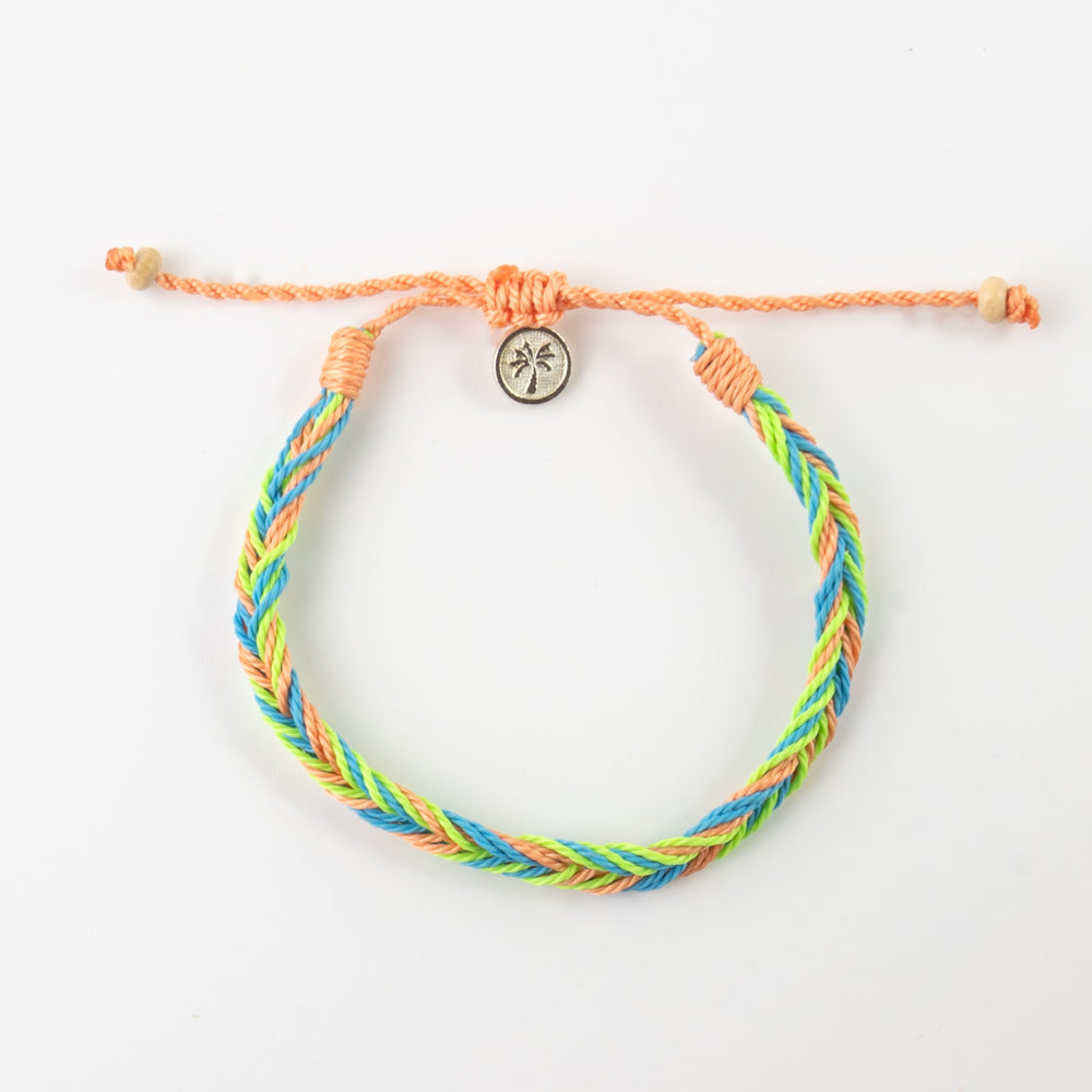 Colorful Pineapple Island bracelet RCB-031 with braided design and adjustable closure.