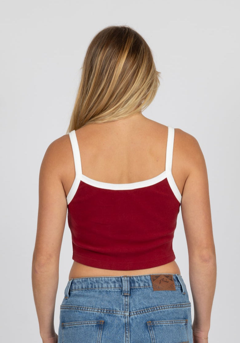 Rusty Lucy baby tank - morello