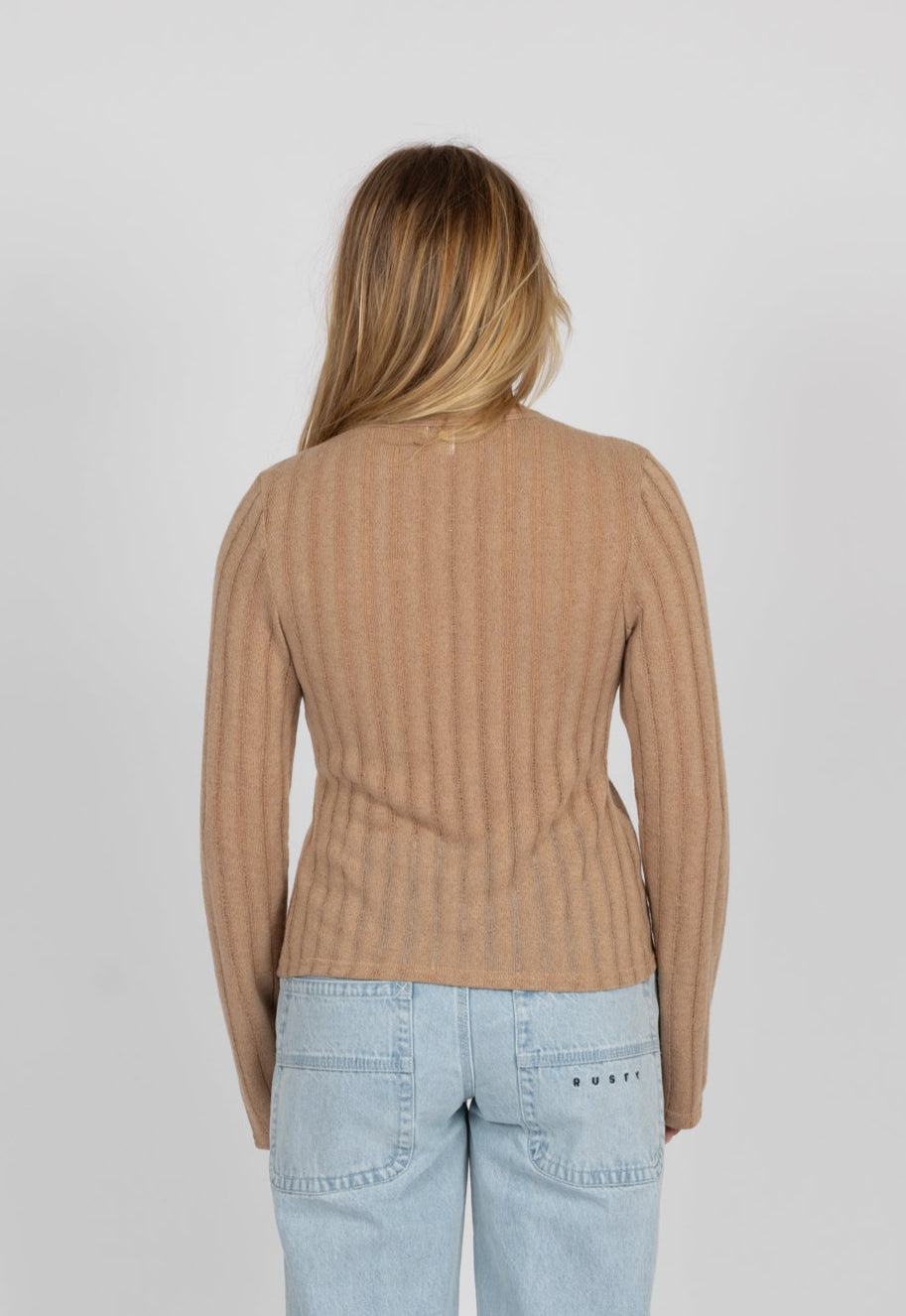 Rusty Oceanside knit top - camel