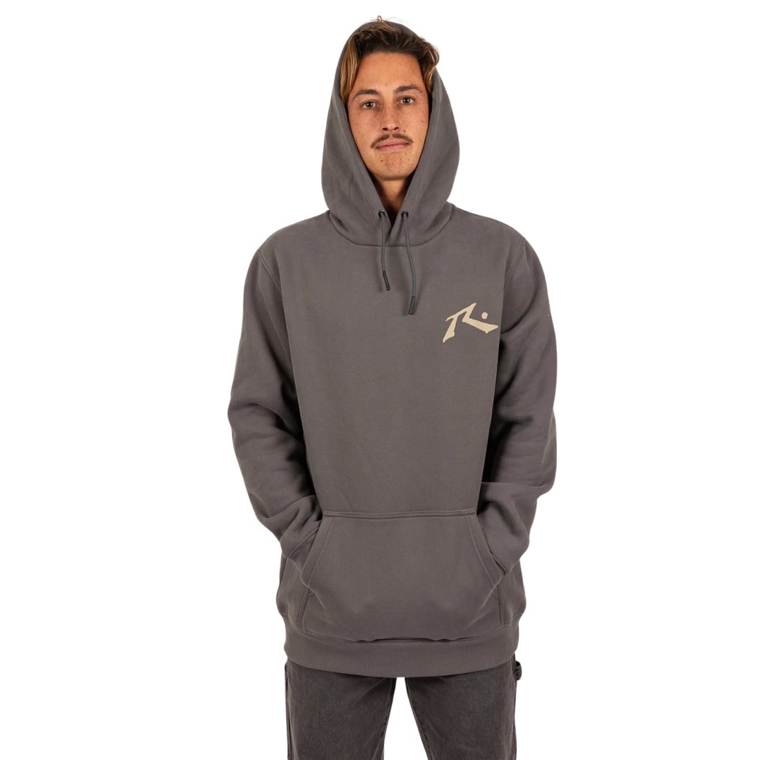 Rusty Boxed Out Hooded Fleece