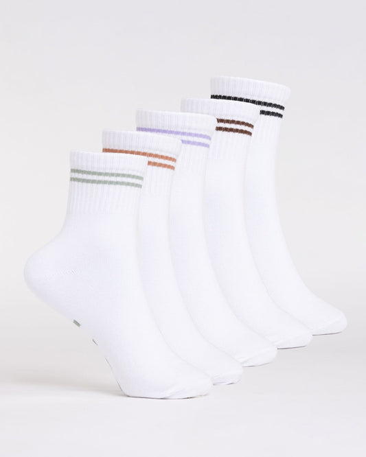 Rusty ALL DAY CREW 5-SOCK PACK