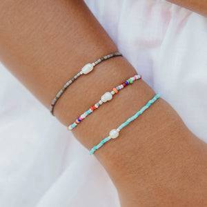 Pineapple Island Matira Freshwater Pearl Beaded Bracelet