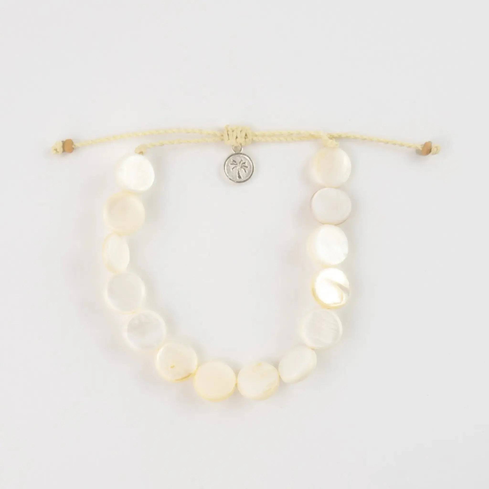 Mother of Pearl Disc Bracelet