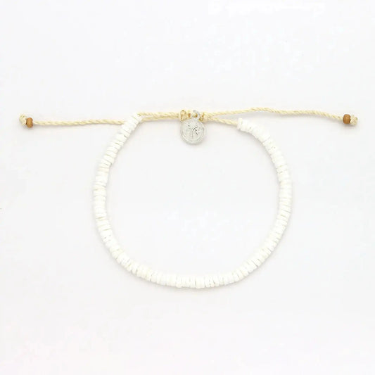 Padangbai White Puka Shell Bracelet