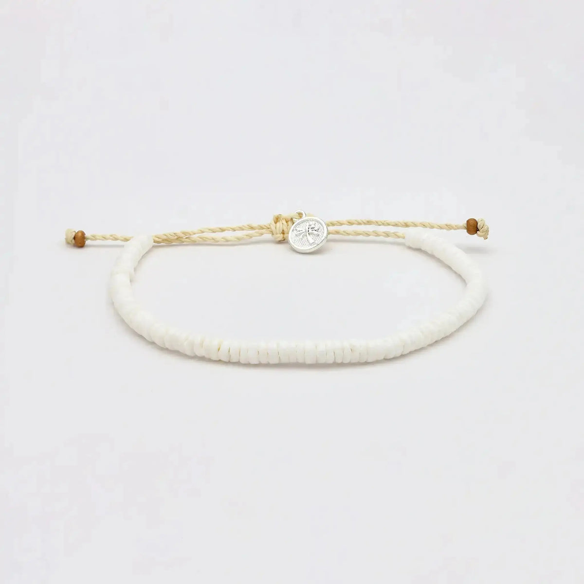 Padangbai White Puka Shell Bracelet