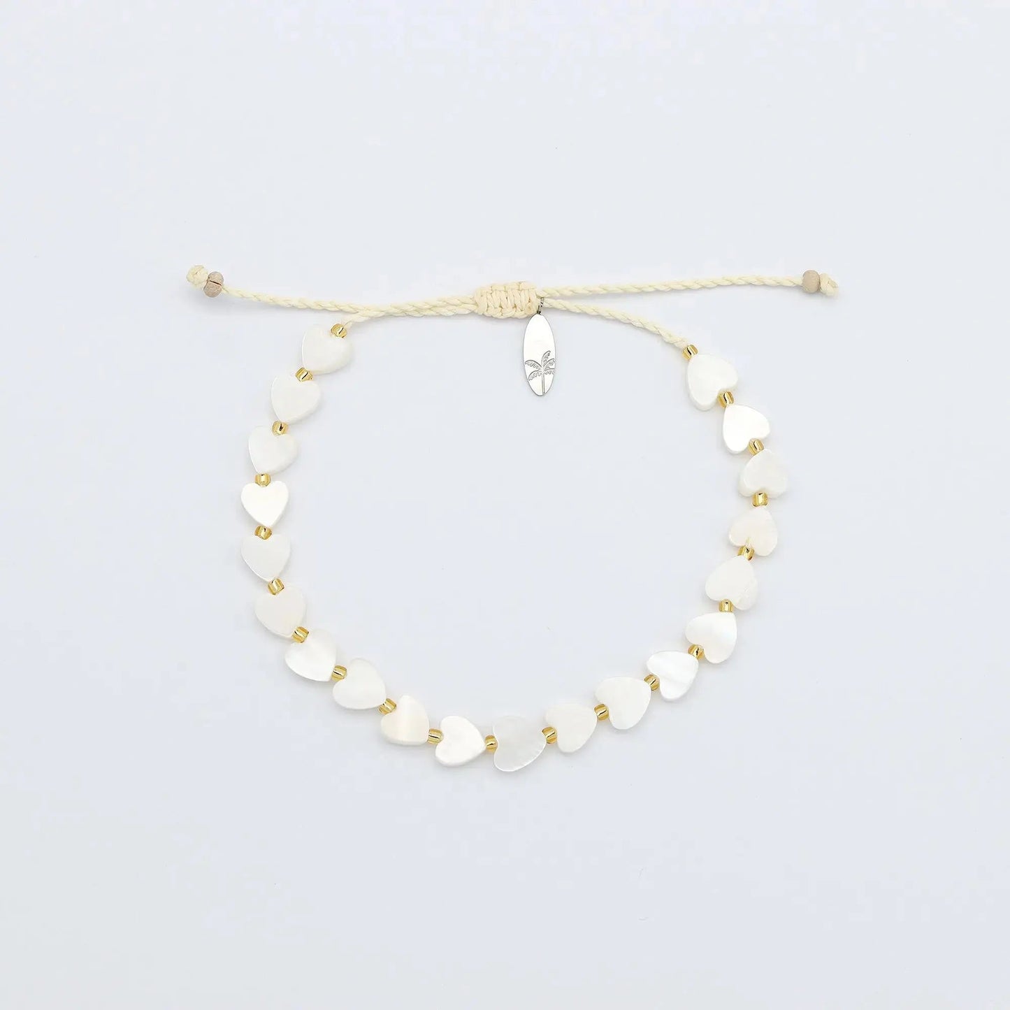 Mother of Pearl Heart Bracelet