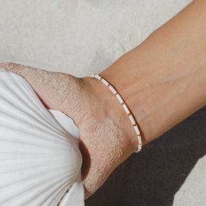 Pineapple Island Cahaya Mother of Pearl Beaded Bracelet