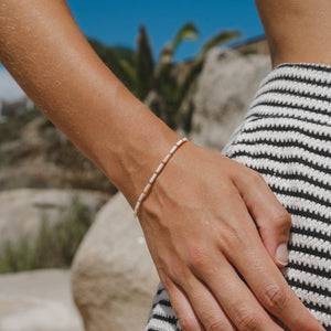 Pineapple Island Cahaya Mother of Pearl Beaded Bracelet