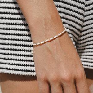 Pineapple Island Cahaya Mother of Pearl Beaded Bracelet