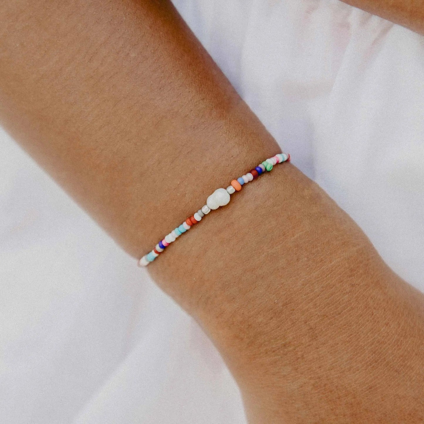 Pineapple Island Matira Freshwater Pearl Beaded Bracelet