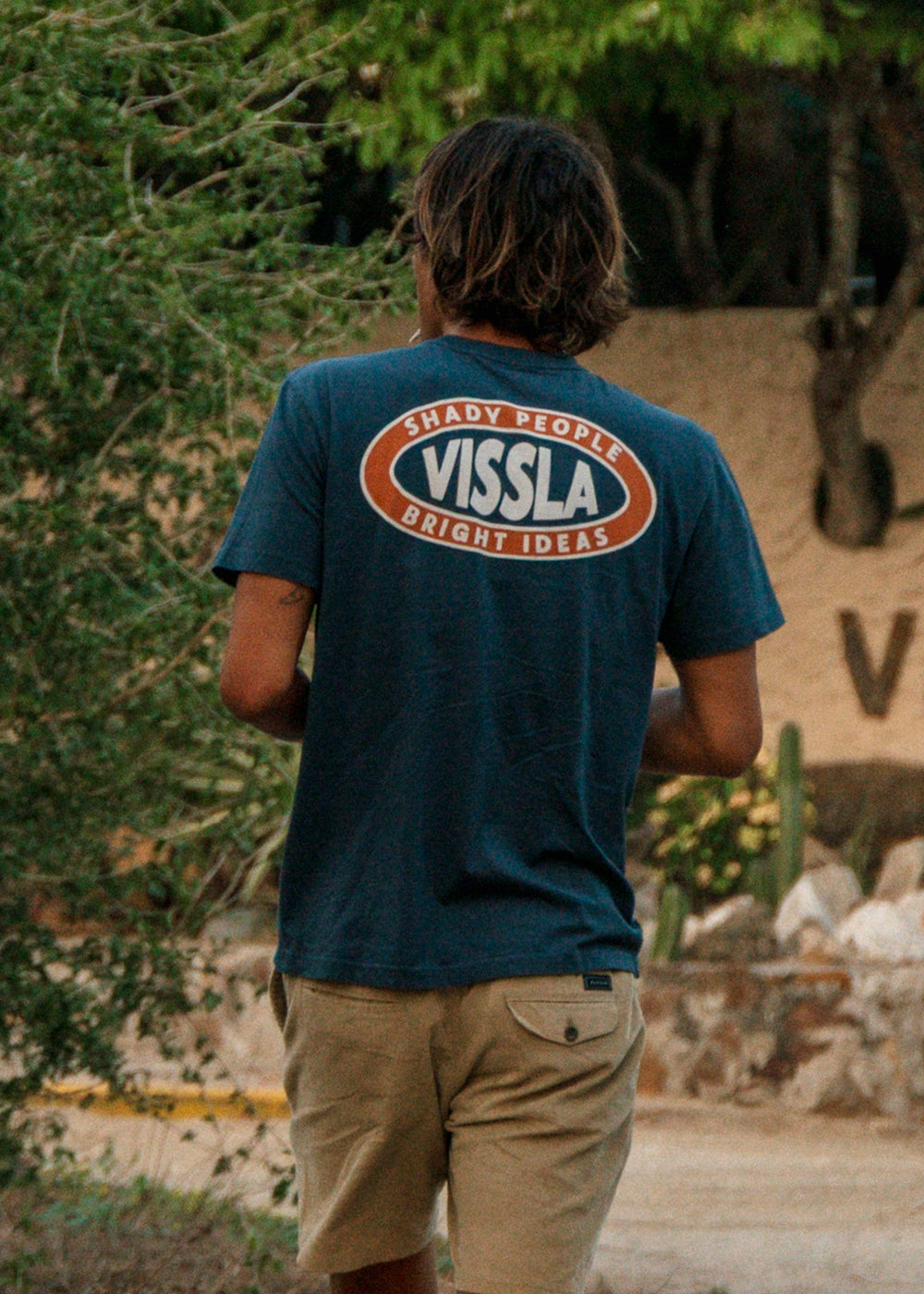 Vissla Sliders Organic Pkt Tee in Midnight, view 2