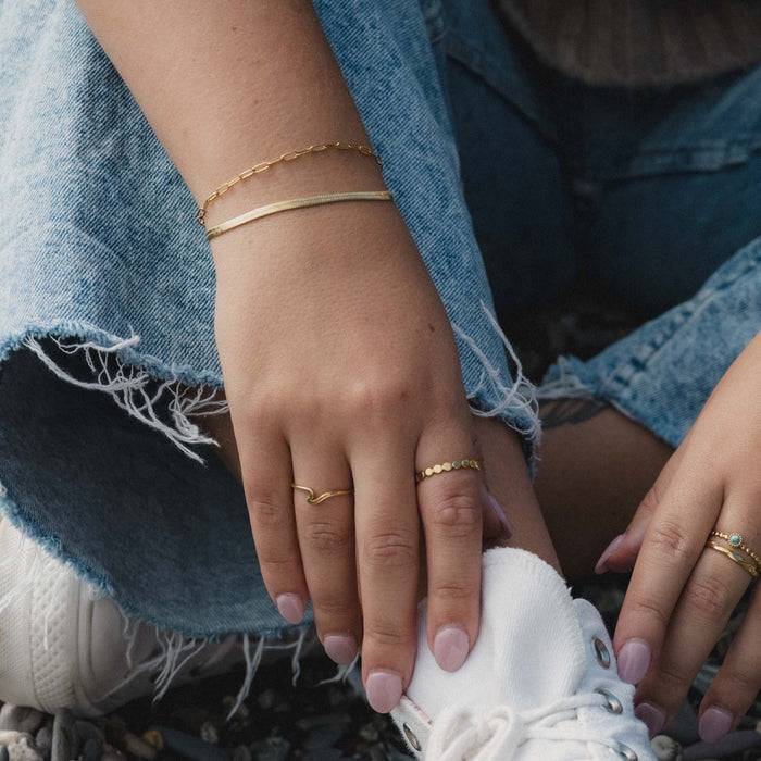 Pineapple island Wave ring gold