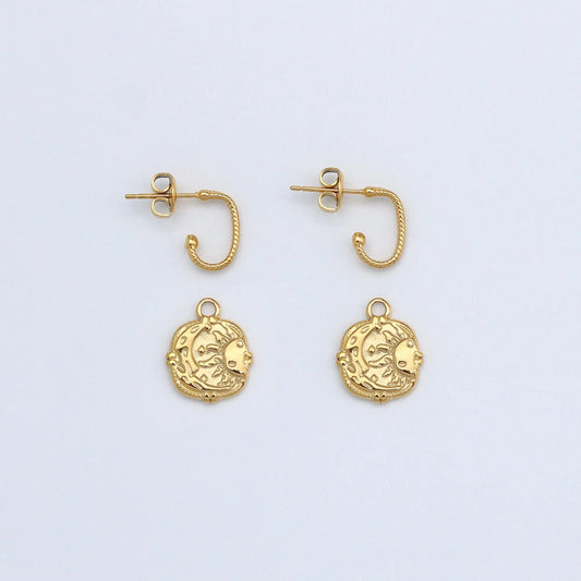 Luna Drop Waterproof Earrings