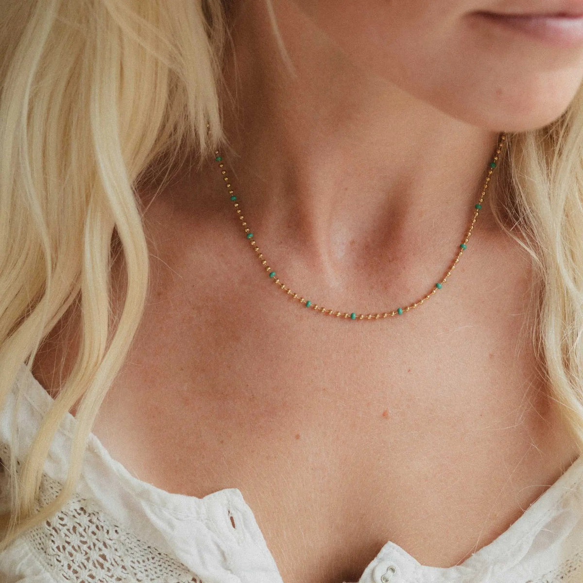 Enamel Chain Waterproof Necklace