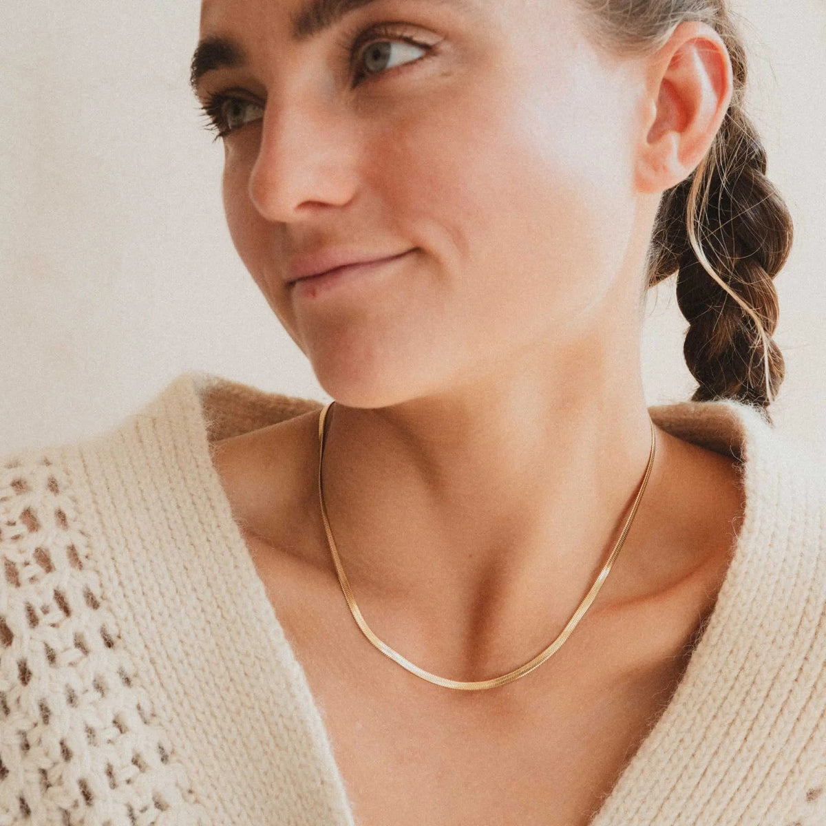 Herringbone Chain Necklace
