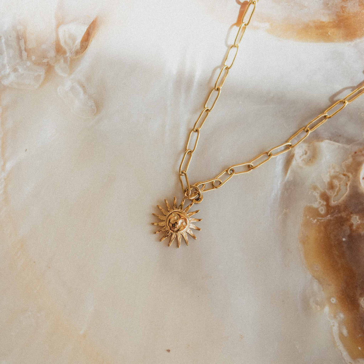 Sun Charm Necklace