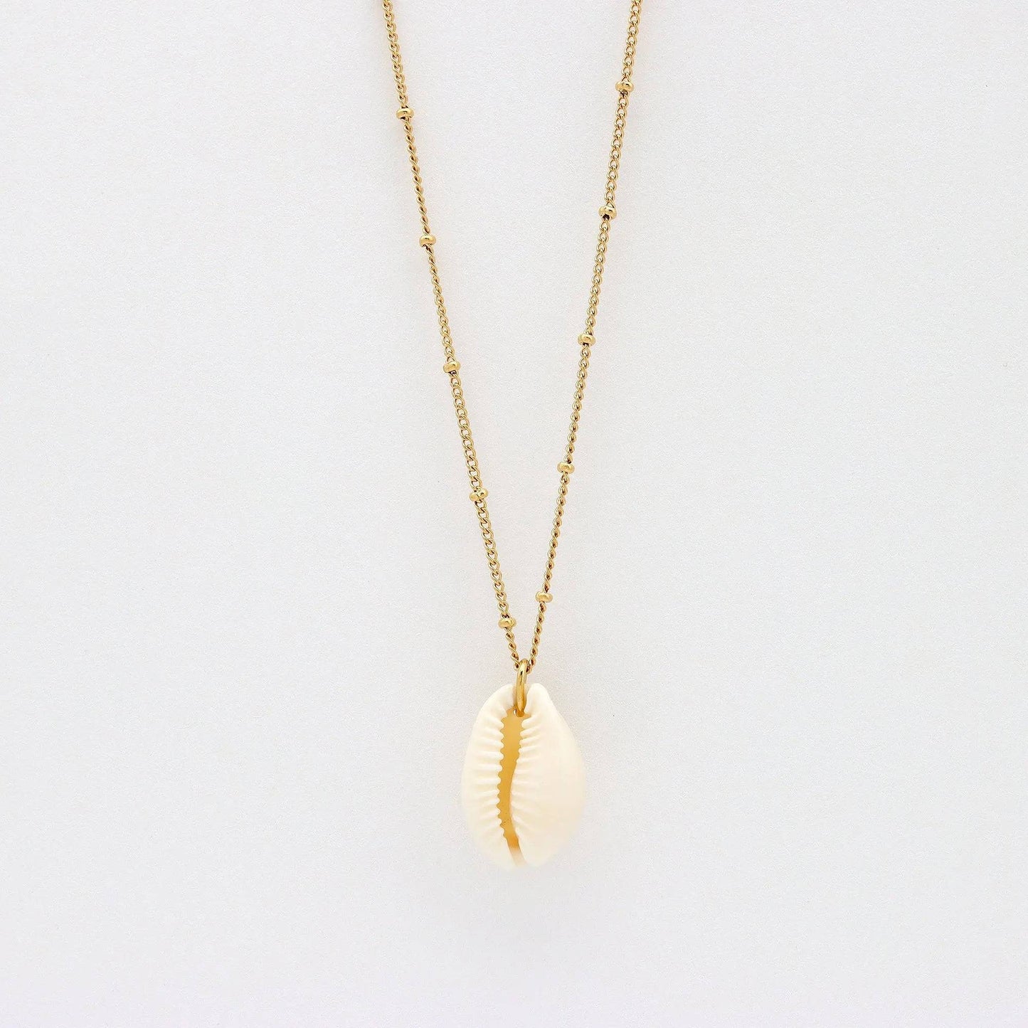 Cowrie Shell Chain Necklace for Everyday Wear