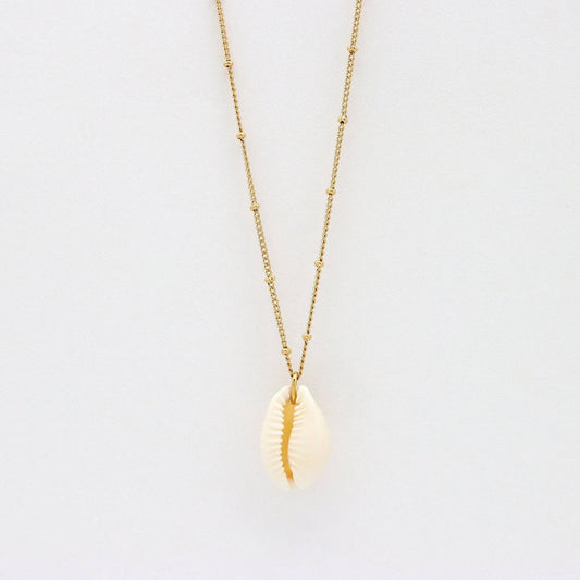 Cowrie Shell Chain Necklace