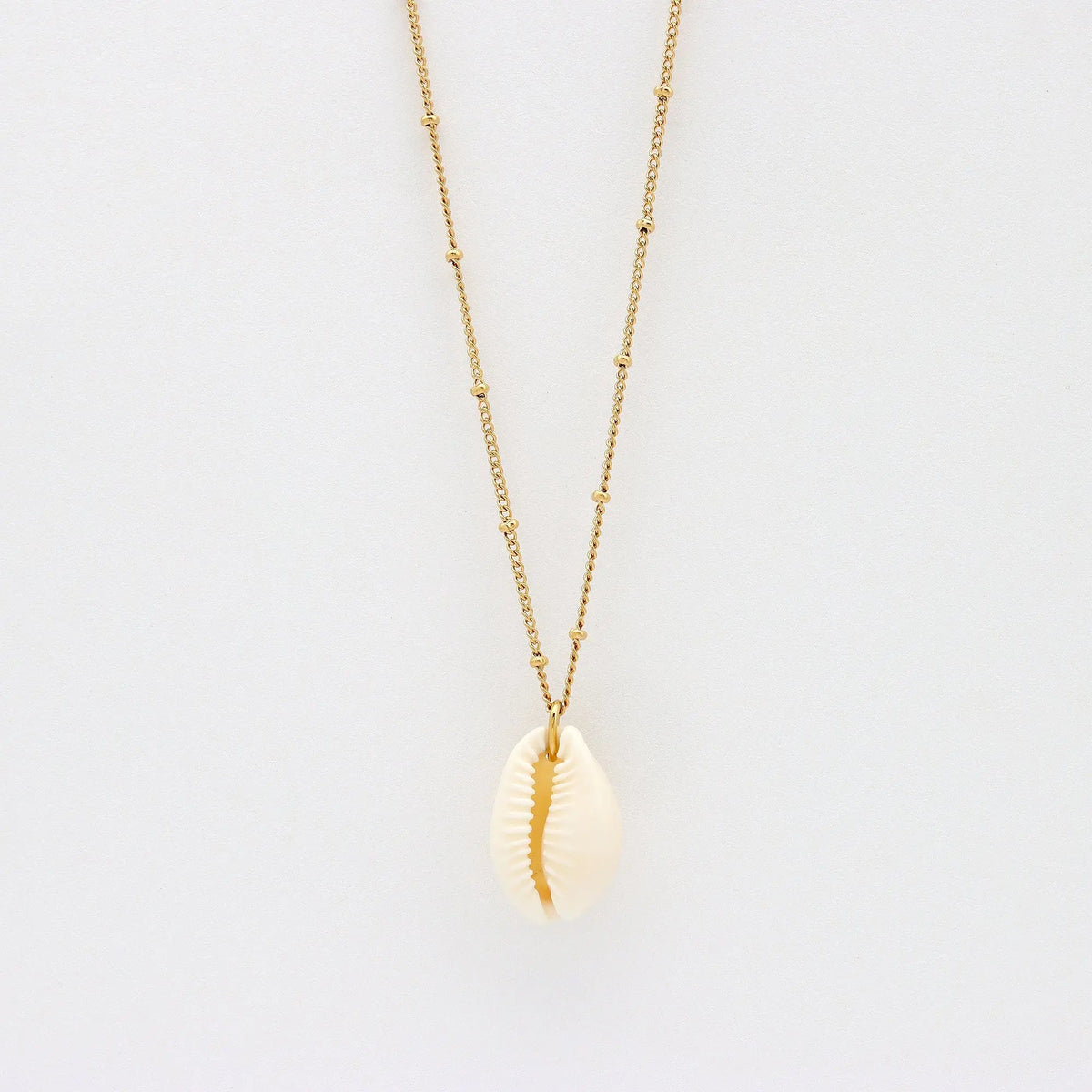 Cowrie Shell Chain Necklace