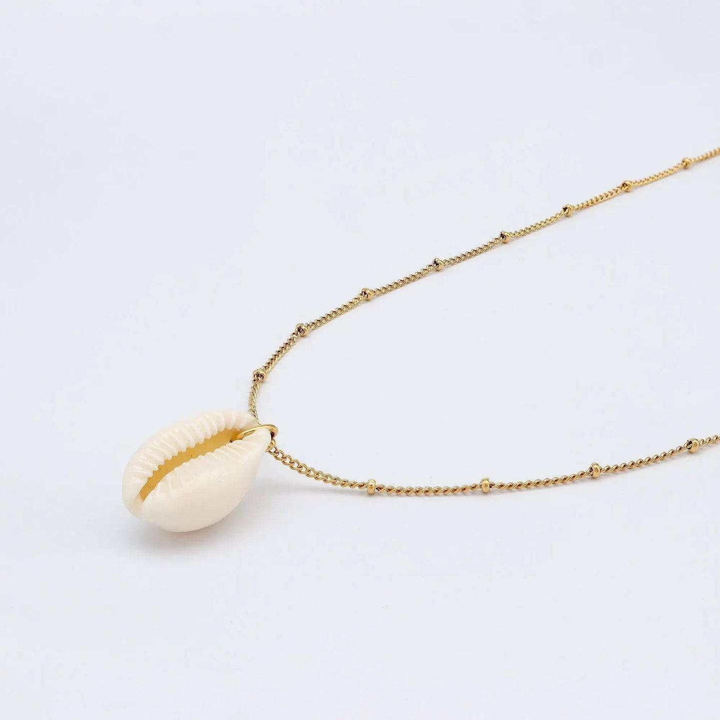 Cowrie Shell Chain Necklace for Everyday Wear