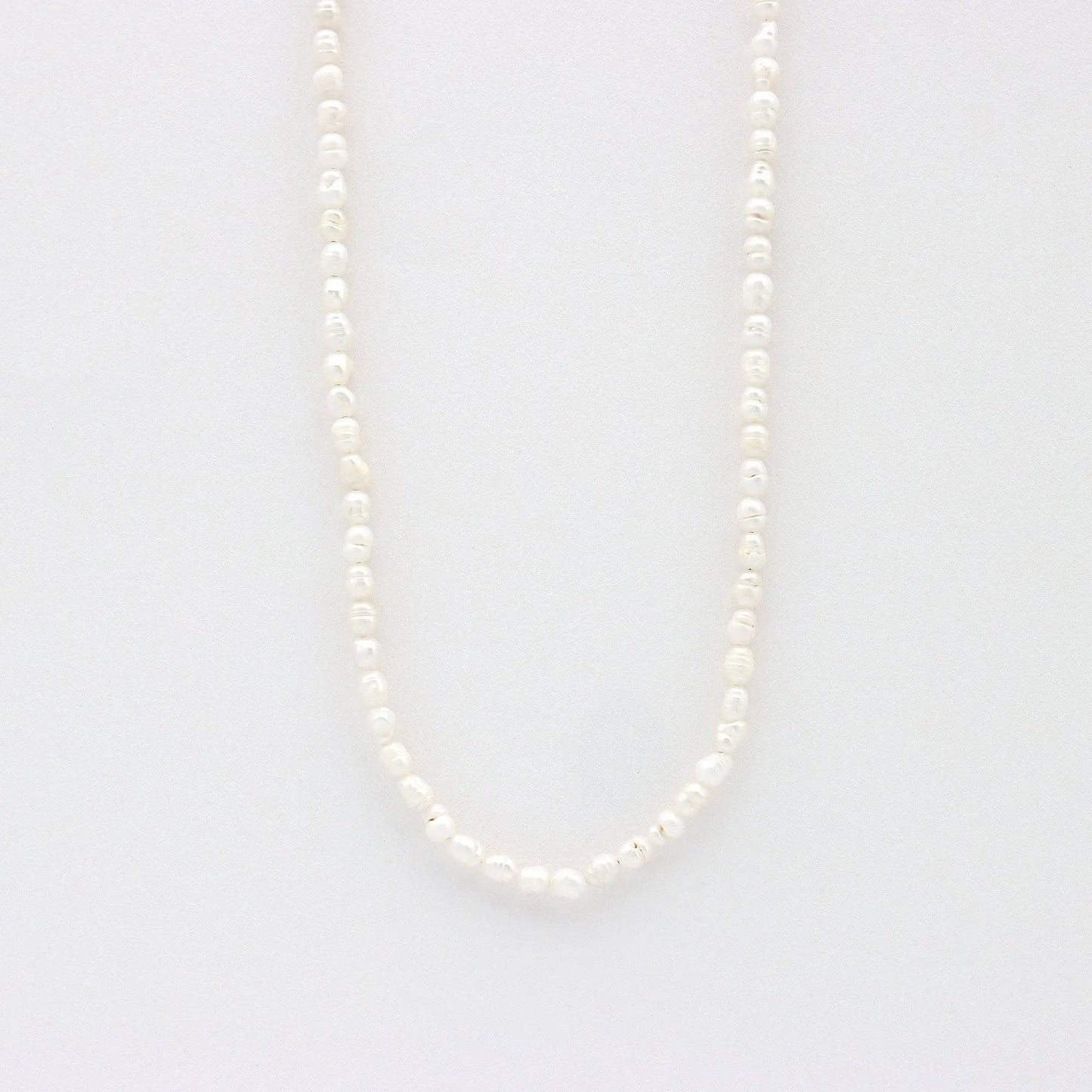 Elegant Freshwater Pearl Necklace on Stainless Steel Chain
